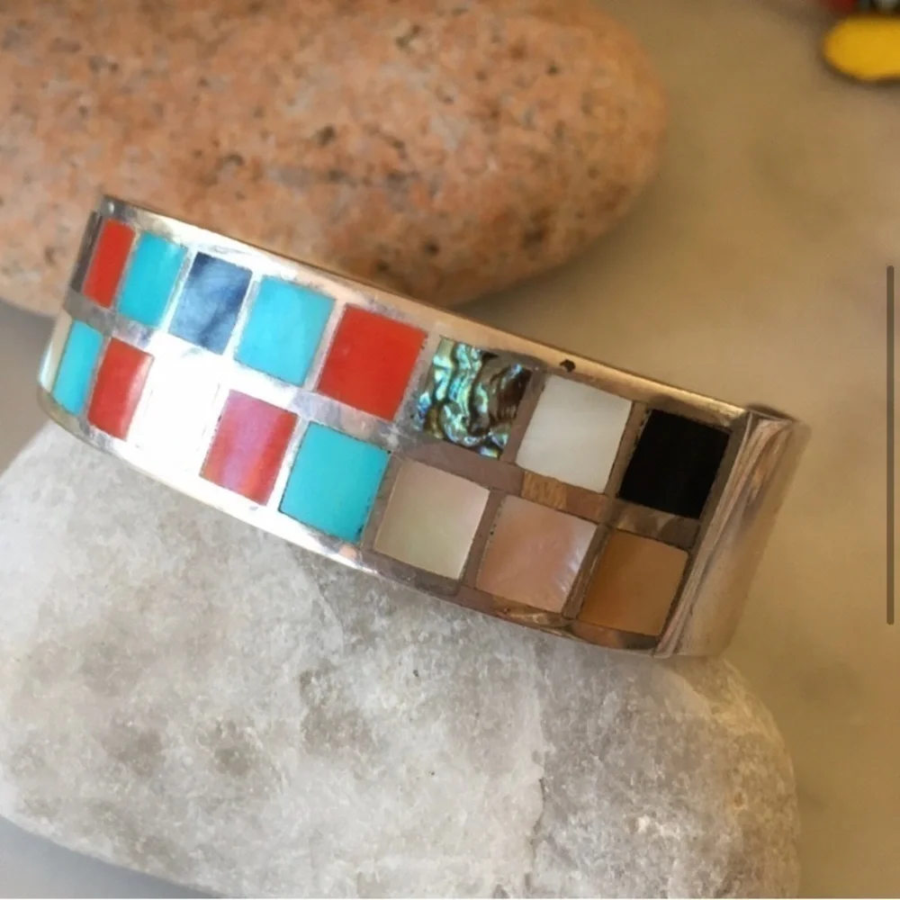 Vintage Native American Becenti Multi Bracelet